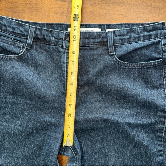 Jones New York Womens Dark Wash Denim Sutton Straight Blue Jeans 16P Petite - Picture 6 of 8